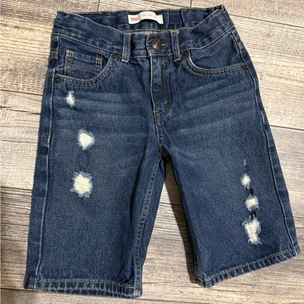 Levi's Boy’s Ripped Dark Blue Jeans